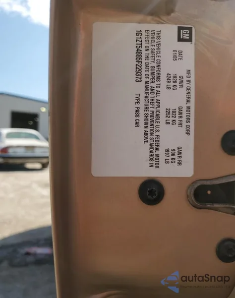 2005 Chevrolet Malibu Ls z USA, uszkodzony, nr VIN 1G1ZT54885F229373